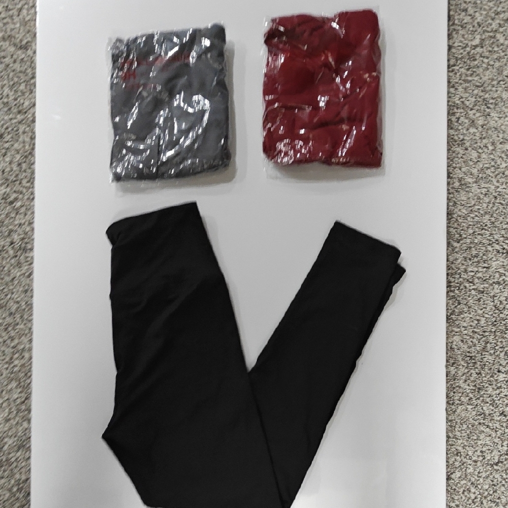 Legging Pack (Gray, Red & Black)